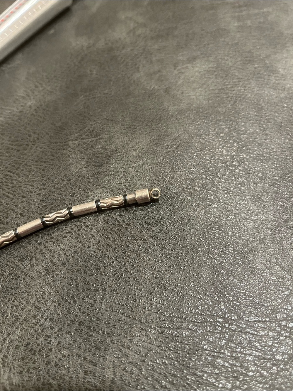 Tiffany & Co 925 Silver Aztec Hematite Zig Zag Bracelet - Picture 5 of 5